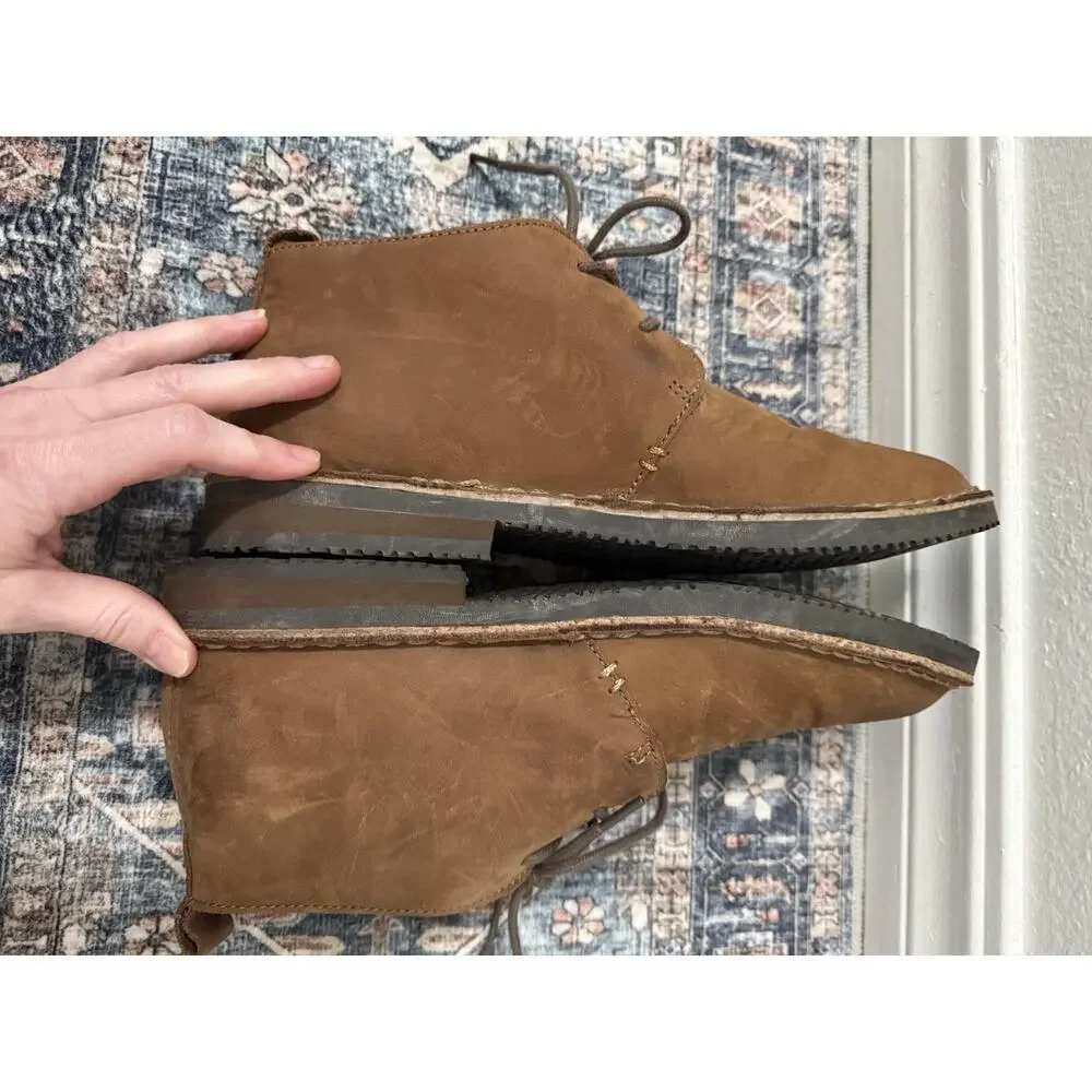Redhead Brown Oiled Leather Men's Chuka Desert Boots Chukka 9M Casual New‎